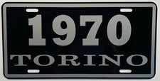 TARGA IN METALLO TORINO 1970
