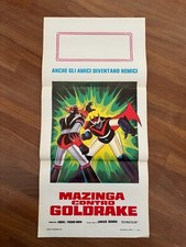123S ,LOCANDINA,MAZINGA CONTRO GOLDRAKE,JAPAN atlas ufo  jeeg Robot japan 1979