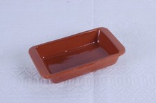 Pirofila in terracotta smaltata piccola 15x11 gadget pubblicitario STAR vintage