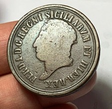 r53_201) Napoli regno Ferdinando I (1816-1825) 8 Tornesi 1817