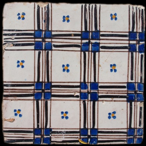 Piastrella maiolica antica