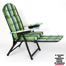 SEDIA SDRAIO RODI 19 CUSCINO CM 7 CON CARRELLO ESTRAIBILE IN FERRO METALFAR