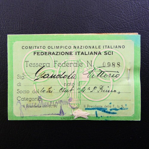 Tessera comitato olimpico - tessera,