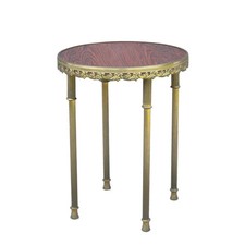 Tavolino rotondo stile barocco