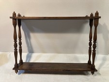 Piccola Mensola/Etagere Vintage, Da Parete In Legno, Altezza 36,5x 53 Larghezza