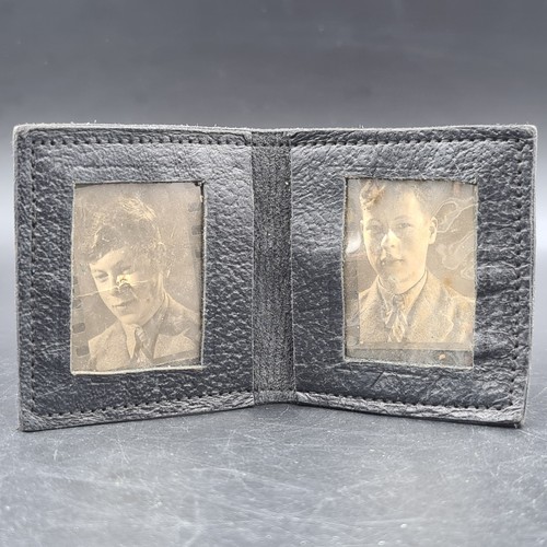 Vintage small leather photo