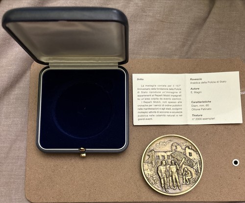 Medaglia polizia stato - medaglia,