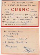 RADIOAMATORE - RADIO CARD - RADIO AMATEUR - S. TOME' - PORTUGUESE WEST A. -23184