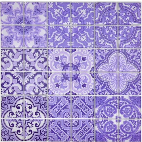 Mosaico piastrella retrò - mosaico,