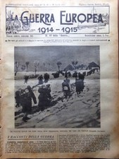 L'Illustrazione Popolare 22 Aprile 1915 WW1 French Trento Trieste Treno Ospedale