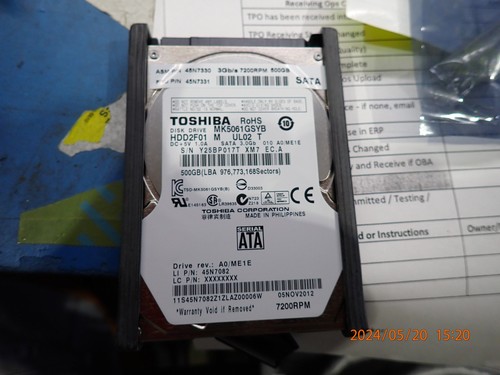 Toshiba 41t9416 500 sata - gb,