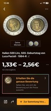 Coin Italy 500 Lire, 500th
