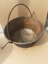Grande Paiolo Caldera in rame, usato dai casari per fare il formaggio,