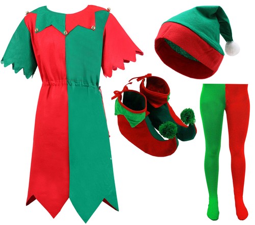 Costume elfo natale vestito - costume,