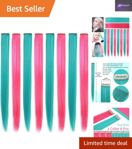 8pcs extension capelli clip - 8pcs,
