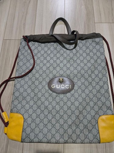 Gucci supreme zaino - gg, pvc
