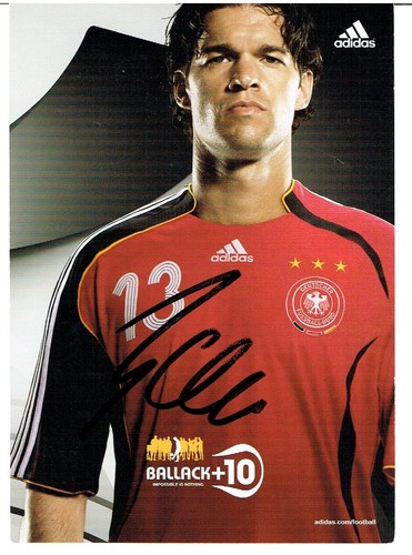 Michael ballack cartolina - ballack, dfb