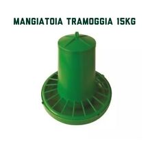 MANGIATOIA AUTOMATICA DA 15 KG GALLINE POLLI PULCINI PLASTICA TRAMOGGIA