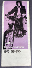 HARLEY-DAVIDSON (AMF) 1973 SS-350 Brochure di vendita pieghevole - ORIGINALE