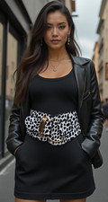 Cintura donna nera elastica
