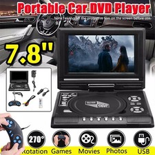 Lettore DVD portatile HD 7,8 pollici TV casa auto schermo girevole VCD CD MP3 lettore