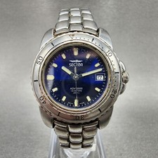Sector ADV 5500 Orologio Subacqueo Donna 29mm Quadrante Blu Acciaio Data Tondo Batteria Nuova
