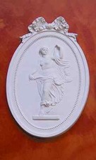 BASSORILIEVO IN GESSO BIANCO PB 015  54x34 cm. ARREDO INTERNI