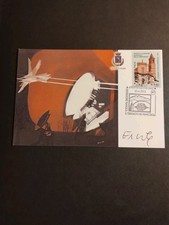 Cartolina del Pittore Ercole Terremoto Marsica, con firma ed annullo Speciale