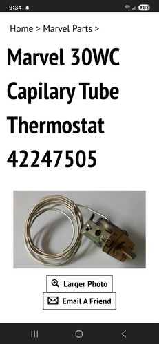 Marvel wine cooler thermistor - marvel,