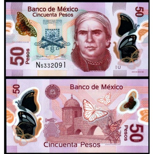 Mexico pesos 2016 polymer - pesos,