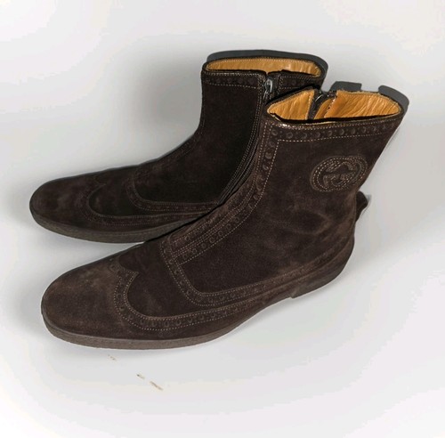Gucci dark brown - brown, suede