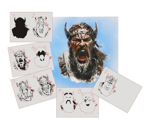 379 viking stencil - viking,
