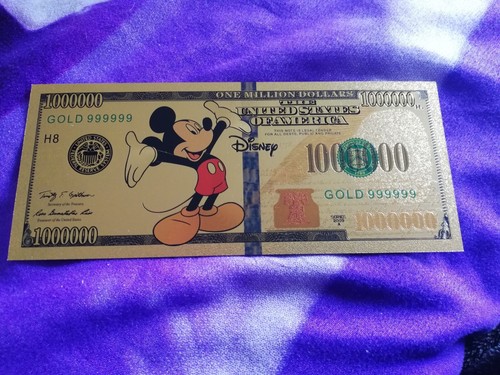 Moneta lamina oro disney - -,