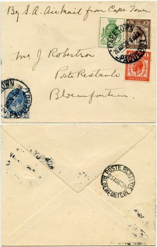 1929 puc set - gb, affrancatura