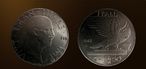 Regno italia centesimi - d’italia, 50