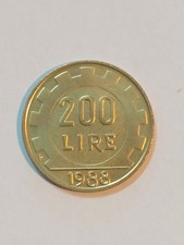 Moneta Repubblica Italiana 200 Lire Lavoro 1988 FDC