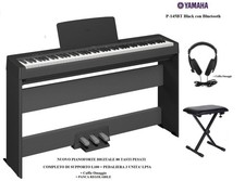 YAMAHA P 145 BT Bluetooth PIANO DIGITALE 88 TASTI PESATI STAND L100 +PEDALI LP5A