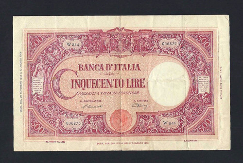 Rara 500 lire barbetti - 500,