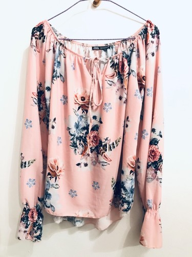 Zara camicetta blusa rosa - blusa,