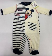 Tutina bambini neonati in ciniglia Disney Mickey Mouse Topolino 3-6 mesi 62/68cm