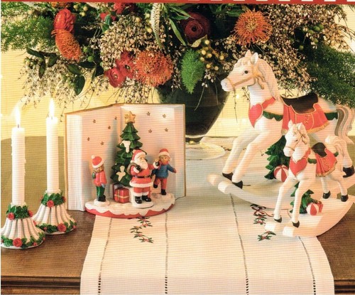 Runner con decoro - ricamato,