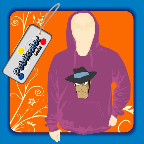 Felpa cappuccio lupin - felpa,