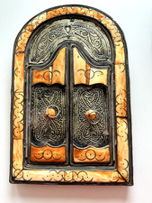 Antico Specchio con finuture di avorio e pelle