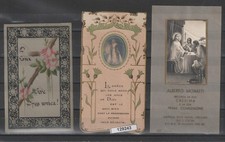 TRE SANTINI D'EPOCA  ORIGINALI DEI  PRIMI '900 CARTA TIPO PERGAMENA -  MF129243