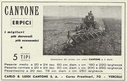 Pubblicita 1951 erpice - erpice, carlo