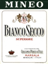 MARSALA, Trapani - ETICHETTA