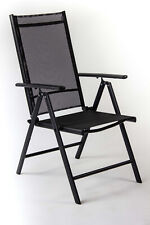 Sedia pieghevole da esterno SERRENTI in metallo e rete , LAP 56x107x67 cm