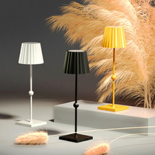 HUIVEOO LED lampada da tavolo senza fili, Batteria ricaricabile a ZIG-ZAG