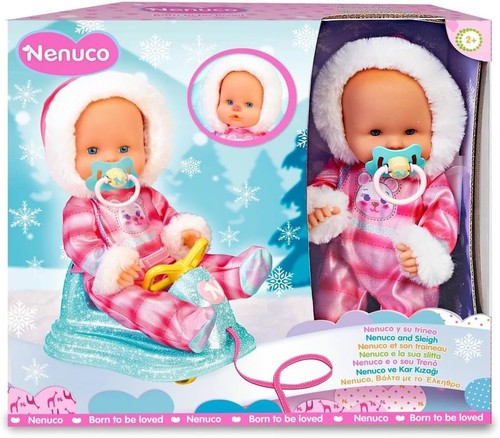 Bambola nenuco sua slitta - bambola,