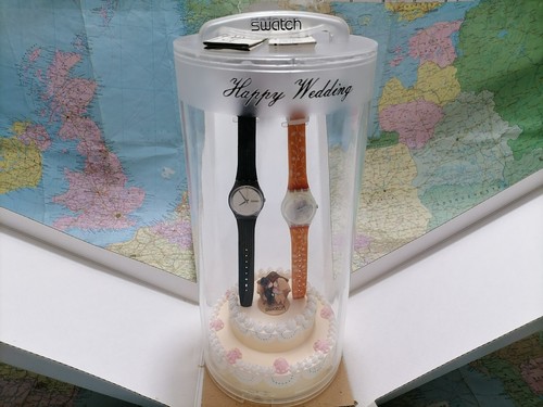 Vintage swatch happy wedding - happy,